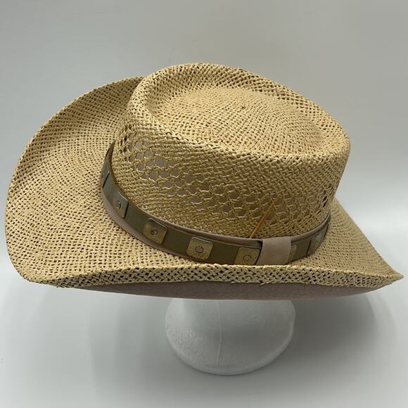 VINTAGE ROCHA HATS UNITALLA MENS SIZE XL WESTEN COWBOY HAT TAN - Picture 3 of 10